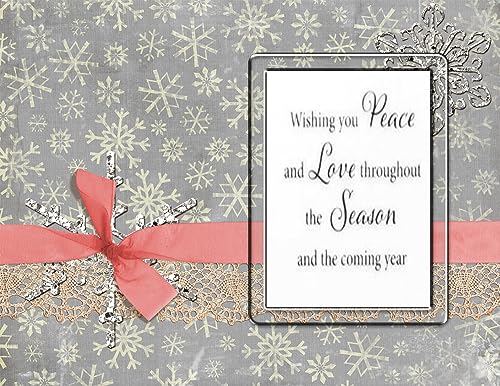Arbuya Merry Christmas Happy New Year Happy Birthday Verses Phrase Rubber Stamps Clear Stamps For Christmas Card Making Decoration And Diy Scrapbooking Rubber Stamps For Crafts #TOP4