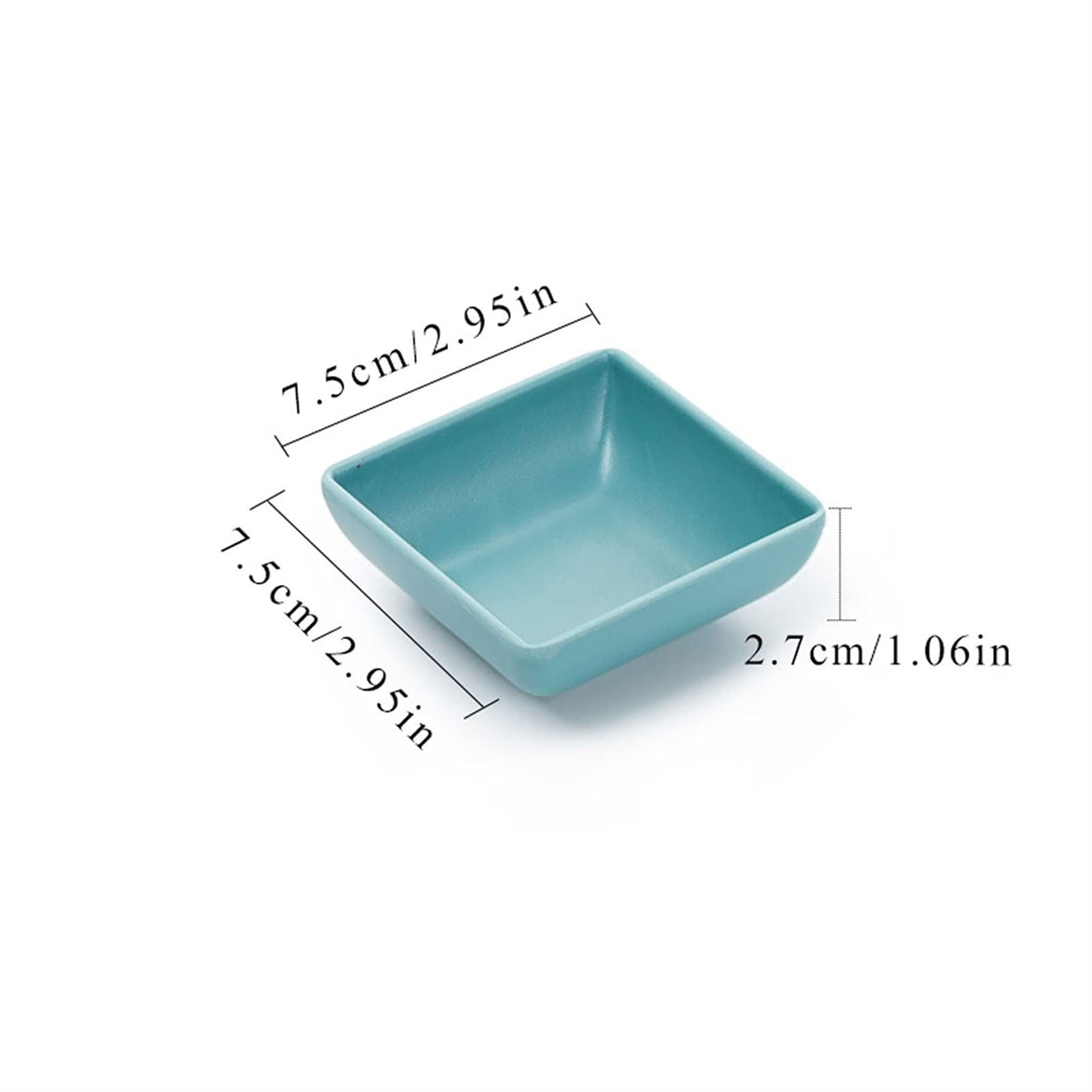 10er-Set Dip-Schalen aus Melamin-Kunststoff, Mini-Vorspeisenteller für Sushi, Ketchup, Sojasauce, Essig, Servieren von Gewürzgerichten