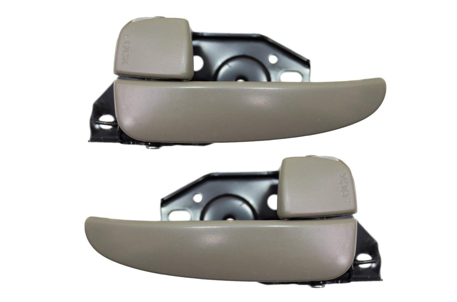 PT Auto Warehouse HY-2305E-DP Poignée de porte intérieure Beige Paire gauche/droite