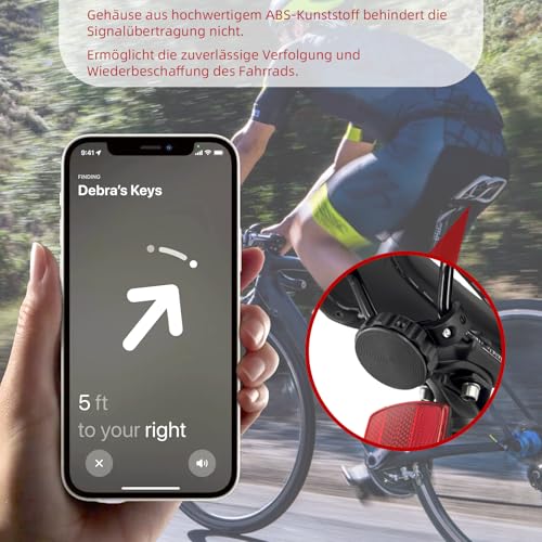 ANEELV Soporte para Bicicleta AirTag: Soporte Oculto e Impermeable para el sillín de la Bicicleta, Accesorio antirrobo con rastreador GPS para Bicicletas de montaña y de Carreras. - imagen 2