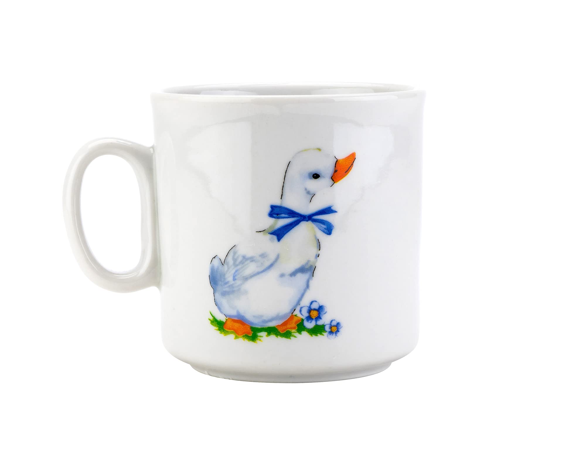 Dobrush 7 oz/ 200 ml Fine Porcelain Mug Goslings, Retro Vibes Elegant Bone China Teacup, EA