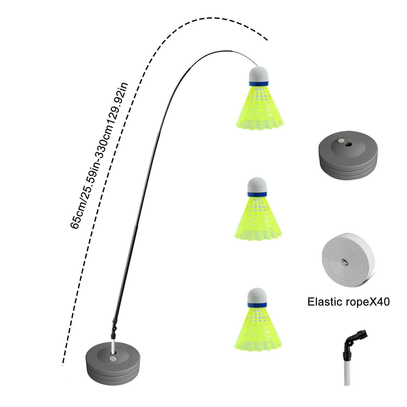 Attrezzo per allenamento di rimbalzo per giocatore singolo, strumento di allenamento per badminton, attrezzatura sportiva per auto-pratica, strumento per migliorare lo sviluppo delle abilità per | allenamento per badminton, attrezzatura sportiva per auto-