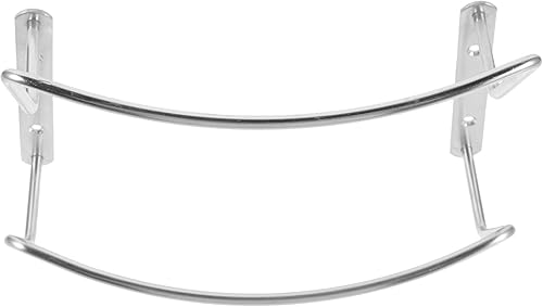 Elegante estante para tapa de olla montado en la pared, organizador de 2 capas, fácil de instalar, soporte para tapa de olla para gabinetes