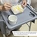 Walker Tray with Two Cup Holder - Folding Rollator Desk Lap Board Eating Aid for Nursing Patient, 11