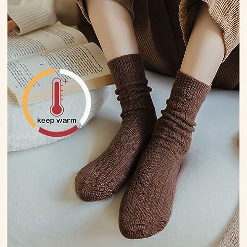 Wool Socks, Women's Mid Socks, Thickened and Plush4