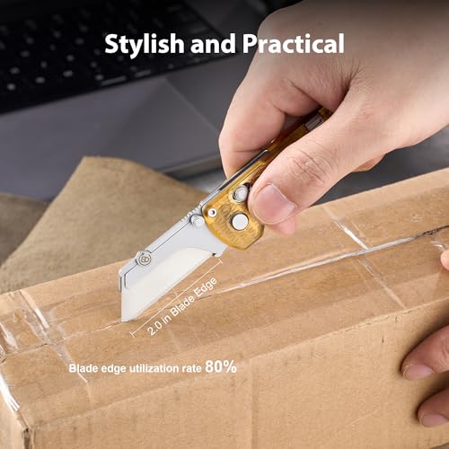 Image of OKNIFE U1 Pro Multitool Folding Utility Knife with Folding Screwdriver, Quick Change Blade, Rail Lock & Pocket Clip for Men Women (PEI)