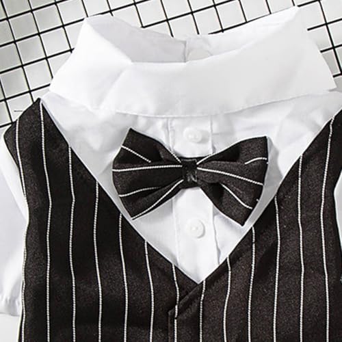 Disfraz de traje para perro pequeño negro talla S miniatura 3