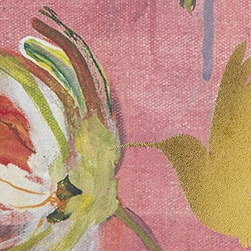 Miniatura 4 de NIQUEA.D Tarjeta en blanco personalizada, dos flores y colibrí (NBL-0003)