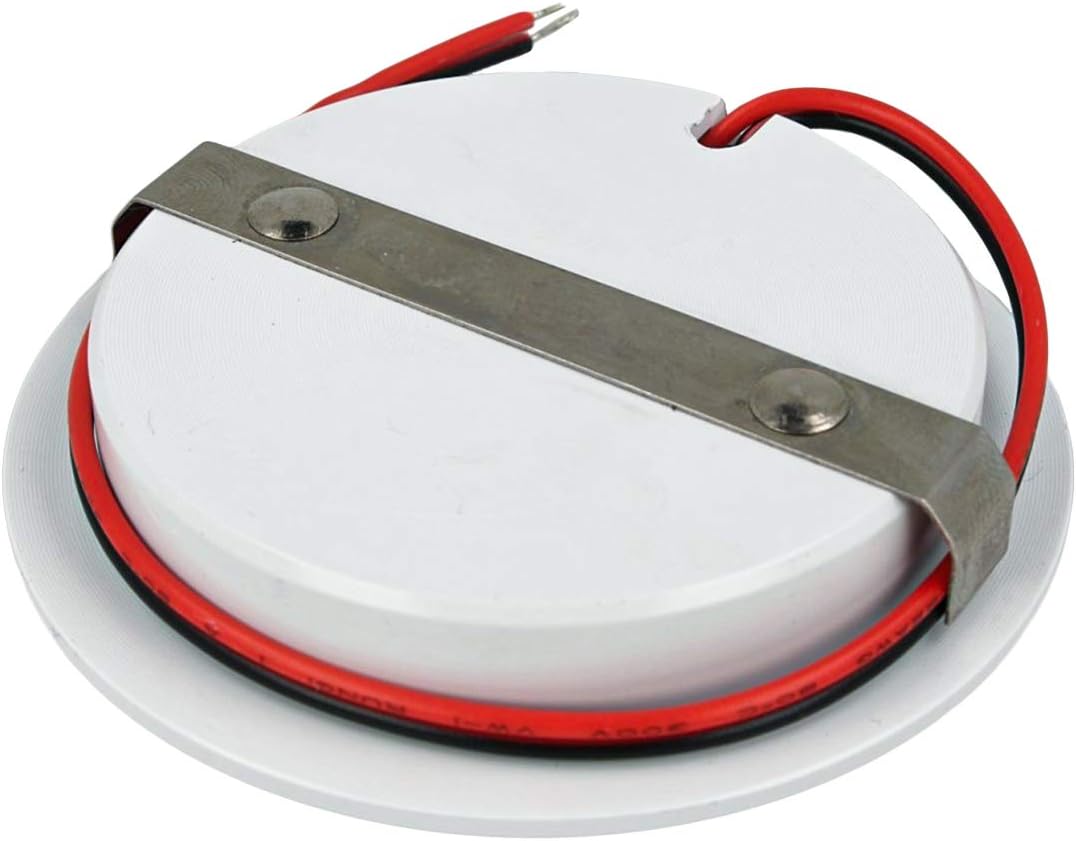 LEDLUX Mini Spot LED Encastrable Rond 5 W AC/DC 12 V DC 24 V Trou 60 Mm Dimmable PWM (aluminium Satiné, 3000 K