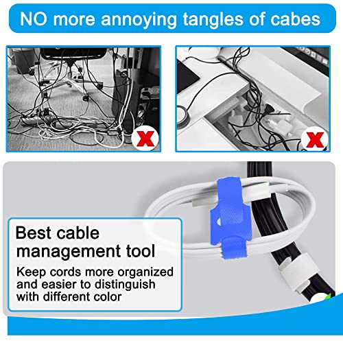 VENGABY 160PCS Reusable Cable Ties Cable Strap - Image 4