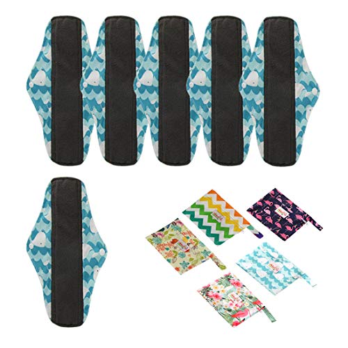 OHBABYKA - Compresas reutilizables de bambú, color multicolor