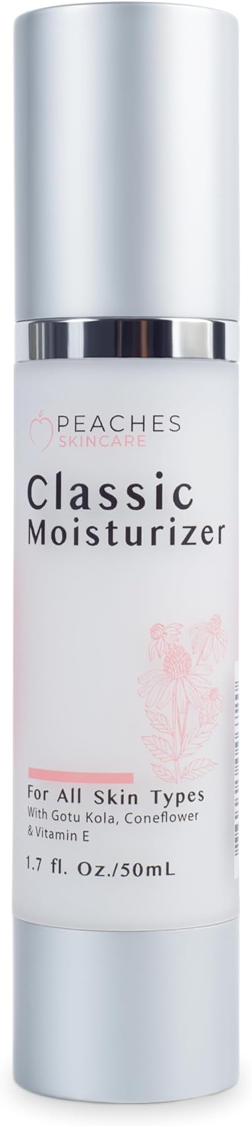 - Peaches Skincare Hydrating Vegan Moisturizer with Vitamin E, Gotu Kola, and Pineapple โ Age-Defying Daily Face Cream for Dry Skin and All Skin Types โ Classic Moisturizer 1.7 oz