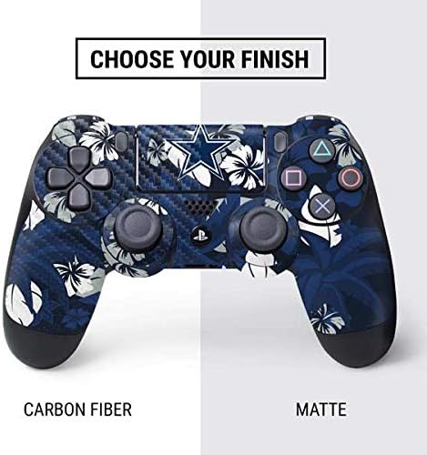 Vista 29 de Skinit Calcomanía para juegos compatible con el controlador de PS4, diseño de logotipo retro de los Dallas Cowboys de la NFL con licencia