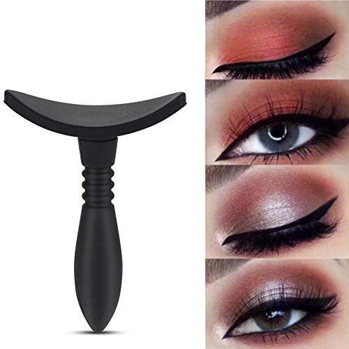 2018 New Lazy Eye Shadow Applicator Silicone Eyeshadow Stamp Crease Tools (Black 1)