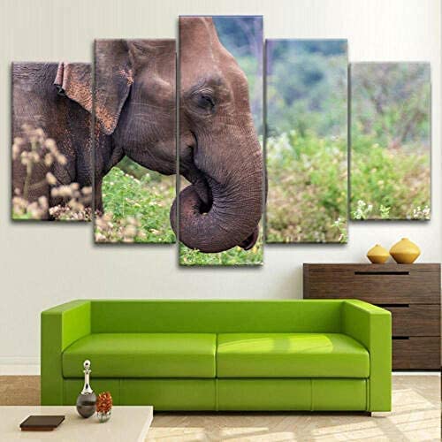 Tableau éléphant symbole de sérénité pour maison moderne - 3