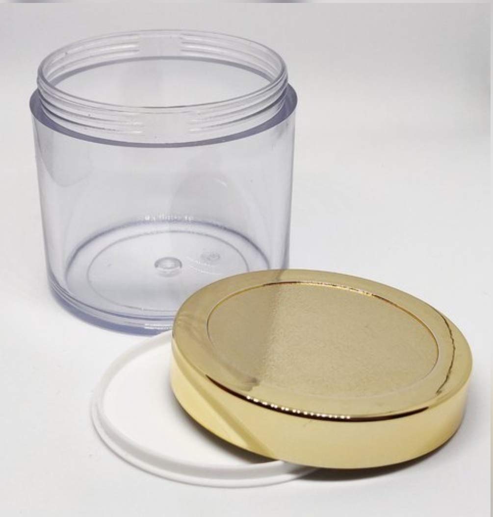 JARBAZAAR (WHOLESALE SET OF 20 PCS) 100 GRAM ACRYLIC SAN JAR FOR DIY COSMETIC LIPBALMS,LIP SCRUBS, BODYBUTTER PACKAGING JAR TRAVEL FRIENDLY with protective inner lid 100% leak proof-image-16