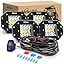 4Pcs 42W LED Pods +Wiring Harness 4Pcs 42W LED Pods +Wiring Harness