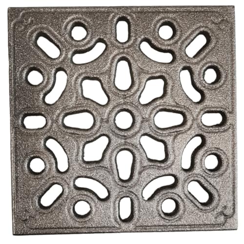 Lunaway - Rejilla de ventilación Decorada de Hierro Fundido para Chimenea y Estufa | Grosor perimetral 1,5 cm | Grosor Central 1 cm (15 x 15 cm)
