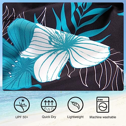 APTRO Damen Badeshorts Strandshorts Boardshorts Badehose Wassersport UV Schutz Sommer Sport Shorts Blumen WS253 XL 6