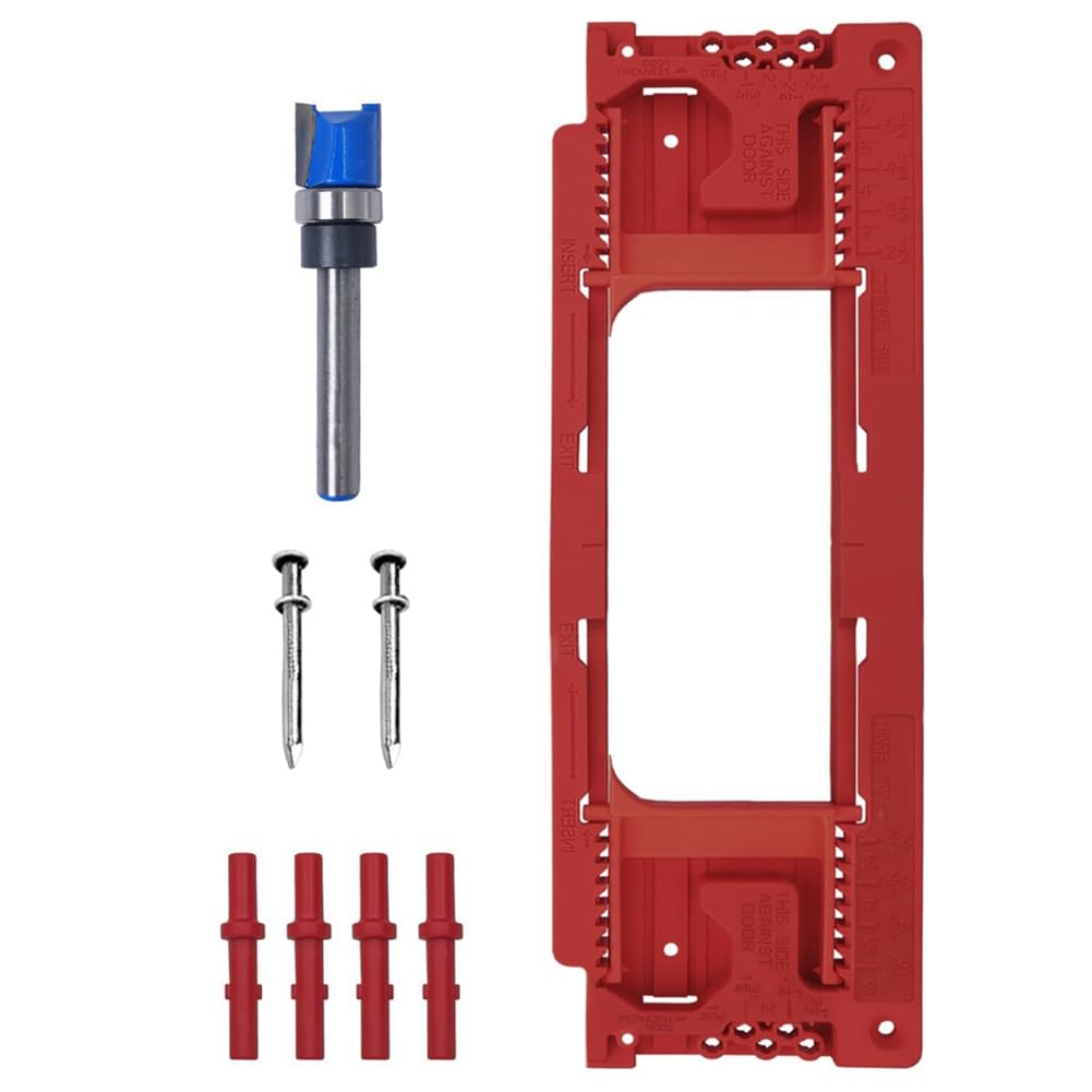 Littimoon Door Hinge Jig Woodworking Hinge Slotting Locator Positioning Slotting Locator Positioning Wood Working Tool