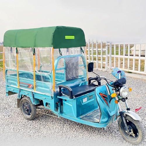 Cubierta para triciclo eléctrico impermeable con lona cerrada de protección exterior