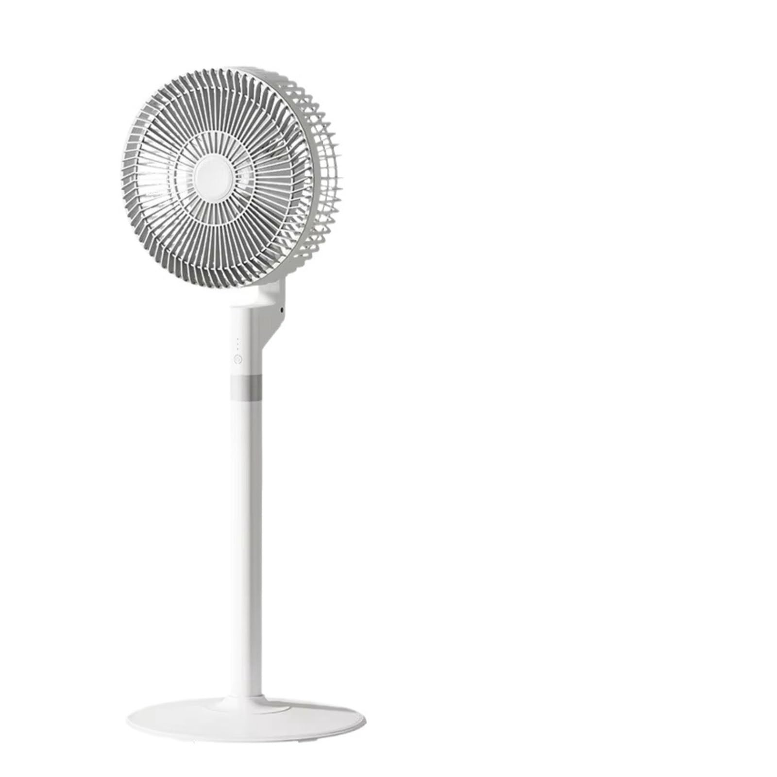 Ventiladores de piso, Ventilador de circulación de aire para el hogar, escritorio, silencioso, eléctrico, suelo de alto viento, portátil, potente, ahorro de energía, casa de alquiler(White)