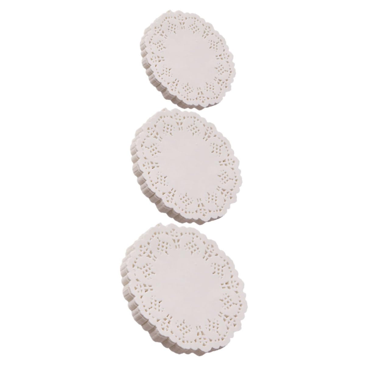 PRETYZOOM 450Pcs Lace Paper Snack Mat Oilproof Food Wrapping Paper for Fried Foods to Greaseproof and Odorless for Pizza Fries and Cakes