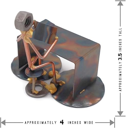 Miniatura 5 de Figura de arte de metal coleccionable hecha a mano para profesorinstructorprofesor, accesorios de escritorio, trofeo, regalo de jefe, decoración de
