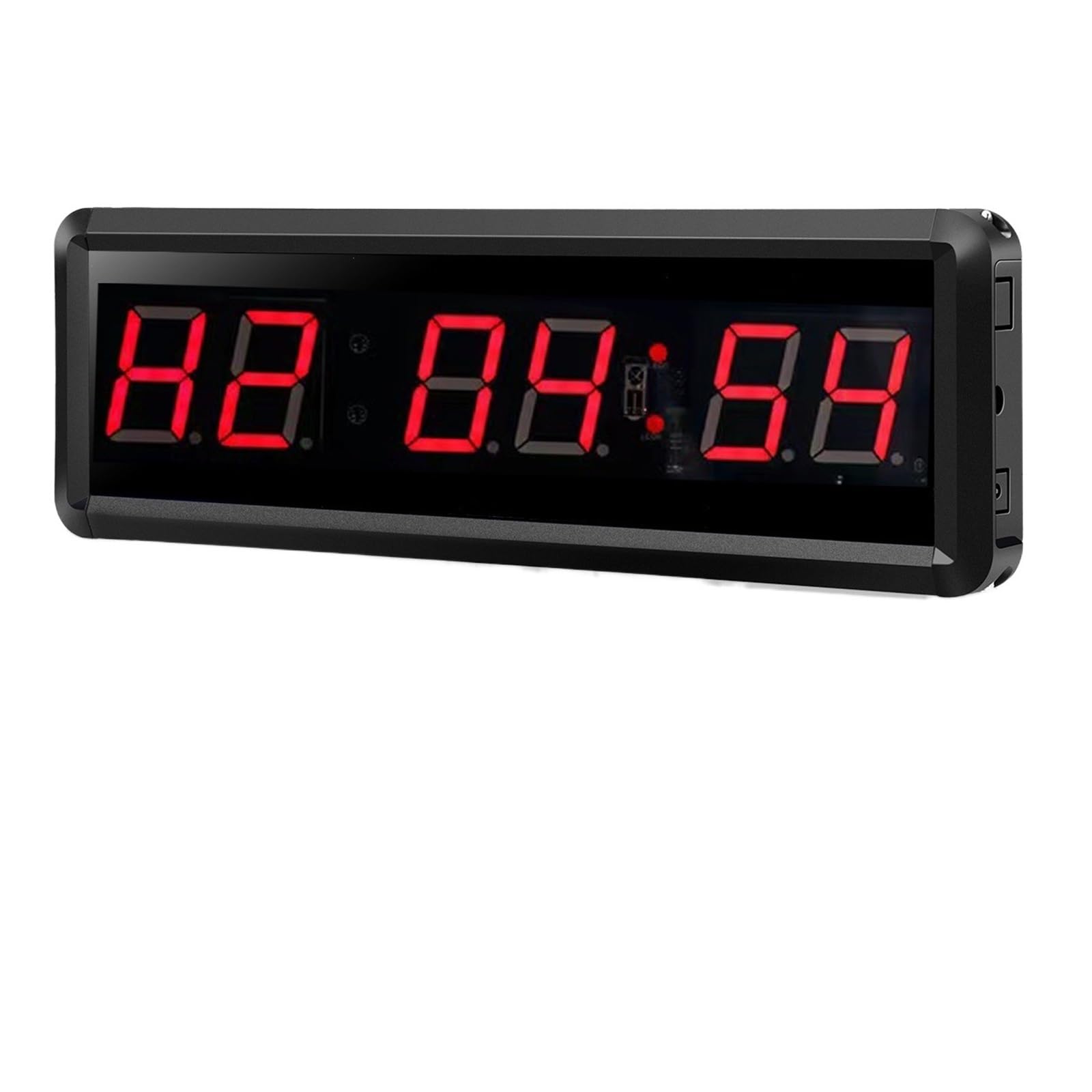 CVFRDD LED Countdown Clock, 1.5 Inch Programmable Remote Control LED Timer Interval Garage Sports Training Clock Gym