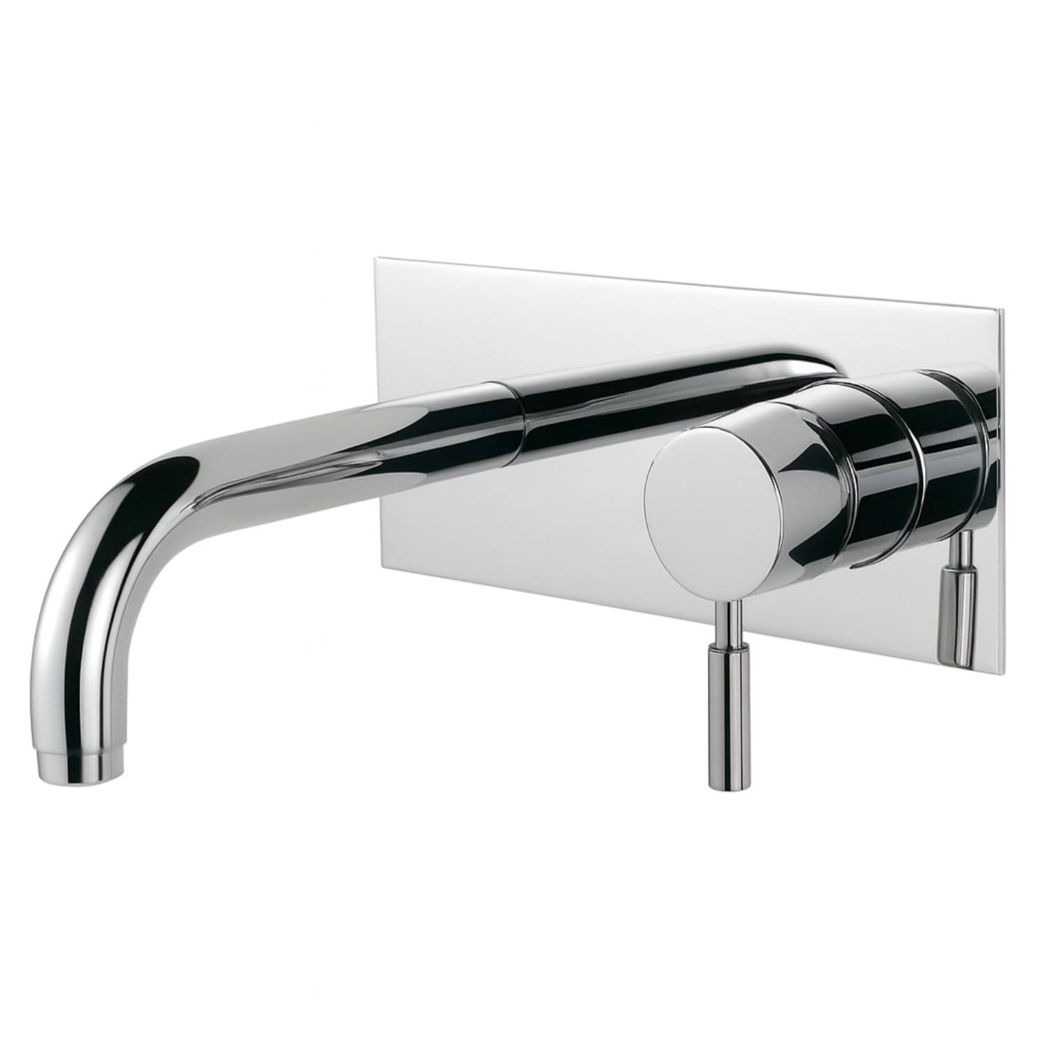 Xcel Home Chrome Wall Mounted Basin Mixer Tap Concealed Single Lever Bathroom Mixer