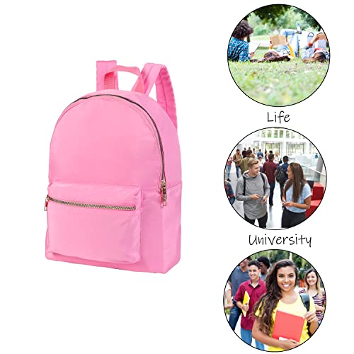 Wonshia Backpack,Pink Preppy Backpack For Women Lightweight Water Resistant Casual Nylon Backpack For Sport Backpack #TOP4