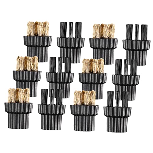 24 Pcs Washing Machine Brush Head Brass Mop Brush Head Pressure Washer Brush Steam Cleaner Mop Brush Cleaner Parts Household Cleaning Supplies Steam Mop Brush Accessories Mop Parts