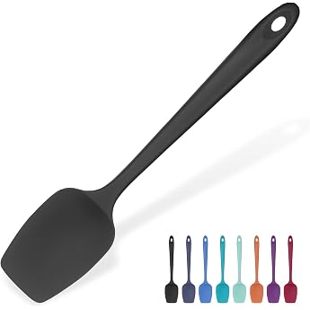 315 &deg;C High Heat Resistant Silicone Spoon Spatula: U-Key Flexible Seamless Rubber Spatula, Baking / Cooking Silicone Dough Sc