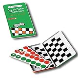  Oberthur - 1 Jeu de Dame Magnétique pour Voyage - 18,5 x 10,3 x 1,1 cm