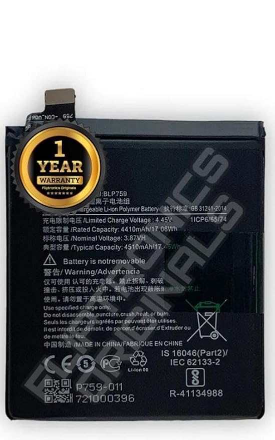 Image of Original BLP759 Battery for OnePlus 8 Pro - 4510mAh Battery with 1 Year warrenty *** (F00054)