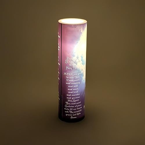 Miniatura 8 de Vela de oración devocional sin llama LED azul del Espíritu Santo