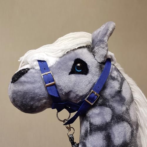 Blue Hobby Horse Halter | Tacks for Stick Hobby Horse | Hobbyhorse Accessory