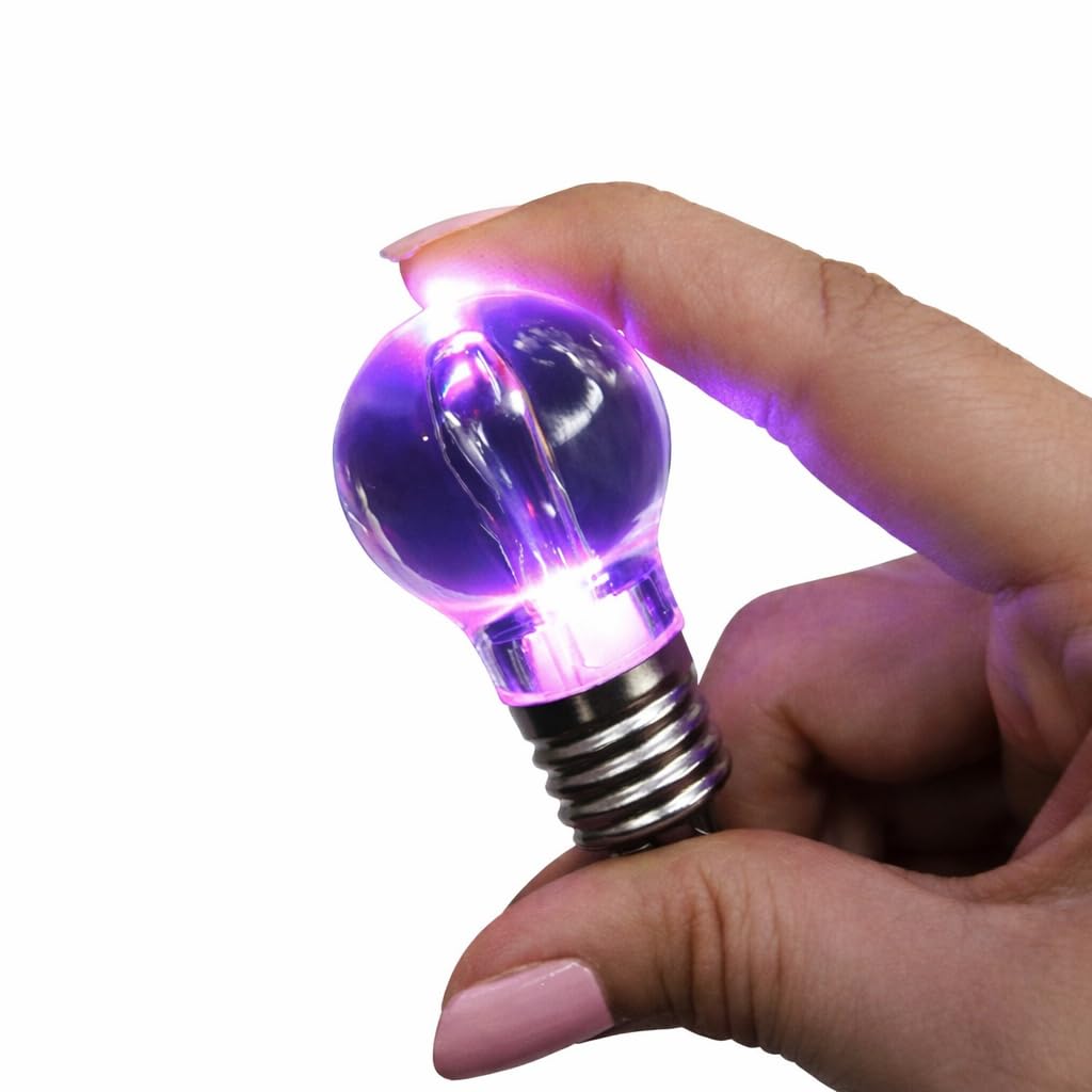 Amazon | [ZooooM] 5個 セット 電球 LED キーホルダー カラフル 七色