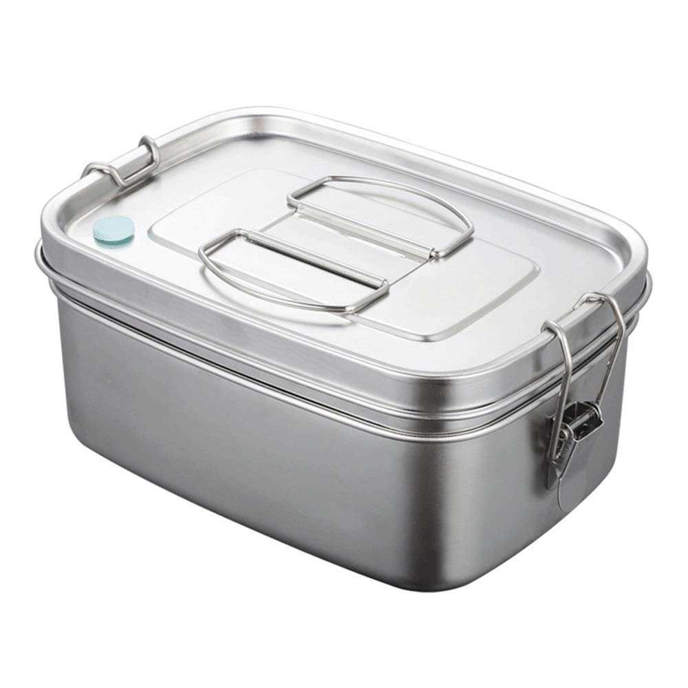 fiambrera, Cajas Bento contenedor de comida sándwich vajilla acero(3)