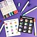 Grabie 24 Colors Paint Markers, Acrylic Paint Pens with 12 Dual-Color Brush Tips, Dual Tone Acrylic Markers for Rocks, Acrylic Paint Markers for Art Supplies (24 Colors)