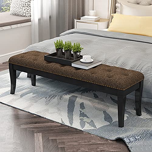 Taburete de sofa comodo y banco largo moderno para entrada de casa 3