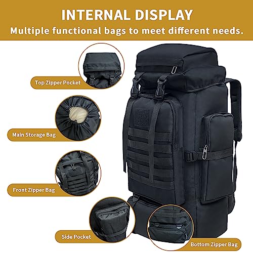 Vaupan 80 Liter Wanderrucksack für Camping und Outdoor-Aktivitäten