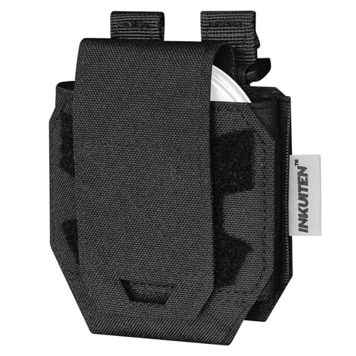 INKUITEN Handcuff Pouch?MOLLE Handcuff Holster fits Multiple Cuffs?Handcuff Case for Duty Belt Tactical Vest Law Enforcement Security Officer Accessories Quick Release