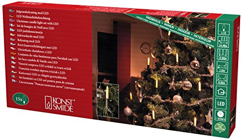 Konstsmide LED-Baummantel – 200 Bernsteinfarbene LEDs Für Den Weihnachtsbaum (IP20, 24V, VDE)