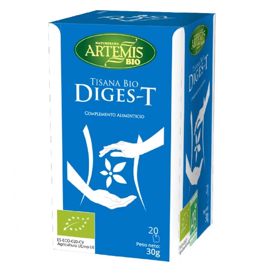 Tisana Digest Bio Artemis | Infusión Digestiva Natural Orgánica | Reduce Acidez y Pesadez | Mezcla de Hierbas Medicinales | 20 Bolsitas