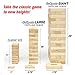 GoSports 3 Ft Large Wooden Toppling Tower - Includes Bonus Rules with Gameboard - Choose Your Style