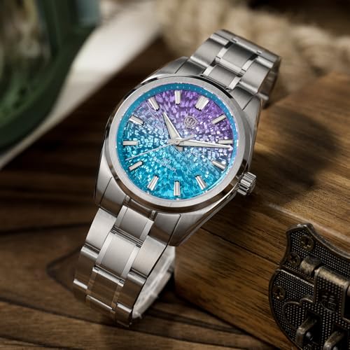 Image of watchdives WD0003C Elementum Original Design Men Watch VH31 Sweep Second Quartz Watch 36mm Sapphire Crystal Luxury Wristwatch 100m Waterproof Stainless Steel