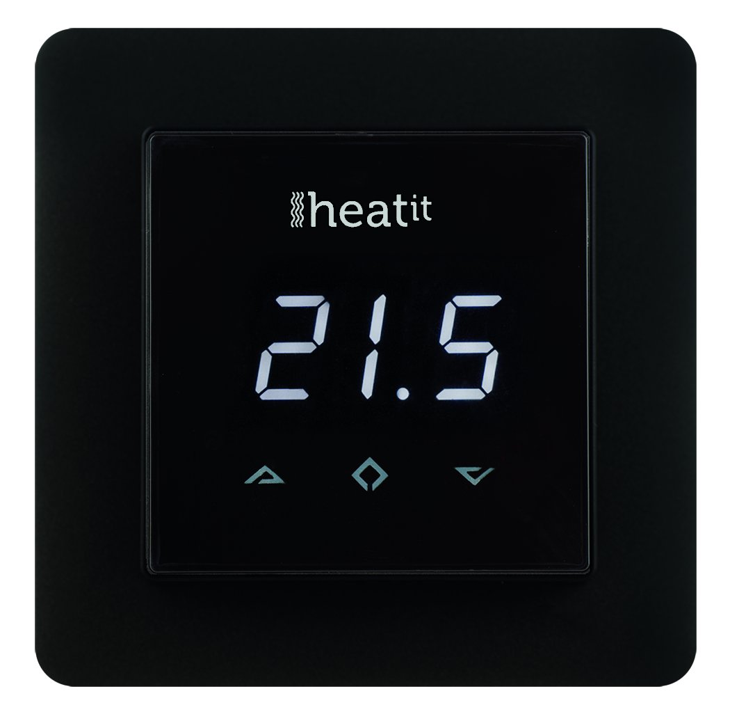 HeatIt 5430498 Wall Thermostat - Black