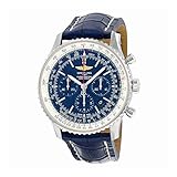 Breitling Navitimer 01 クロノグラフ自動ブルーダイヤル ブルーレザー メンズ 腕時計 AB012721-C889BLCD