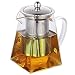 Vivoice Ultra 8.5oz(One Cup) Clear Heat Resistant Glass Teapot Infuser with 250 ml Glass Filter (250ml)
